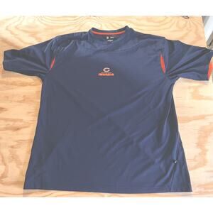 Chicago Men’s XL Performance Shirt Navy Orange NFL Team Apparel Athletic Tee